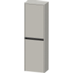 Duravit Ketho.2 Armoire demi-haute 40x24x132cm 2 Portes battantes à droite Panneau d'aggloméré Gris béton Mat SW771961