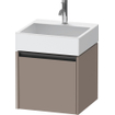 Duravit Ketho 2 meuble sous-lavabo avec 1 tiroir 48,4x46x44cm avec poignée anthracite basalt mat SW771971