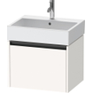 Duravit Ketho 2 meuble sous-lavabo avec 1 tiroir 58.4x46x44cm avec poignée anthracite blanc super mat SW772900