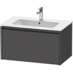 Duravit Ketho 2 meuble sous-lavabo avec 1 tiroir 81x48x44cm avec poignée graphite anthracite mat SW772986