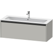 Duravit Ketho 2 meuble bas pour lavabo avec 1 tiroir pour lavabo simple 121x48x44cm avec poignée gris béton anthracite mat SW772643