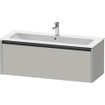Duravit ketho 2 meuble de lavabo avec 1 tiroir pour lavabo simple 121x48x44cm avec poignée anthracite béton gris mat SW772643