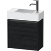 Duravit Ketho 2 meuble sous-lavabo avec 1 porte 48,4x23,8x44cm droite, avec poignée chêne anthracite noir mat SW771866
