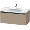 Duravit Ketho 2 meuble sous-lavabo avec 1 tiroir 98.4x45.5x44cm avec poignée anthracite Linnen mat SW773155