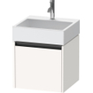 Duravit Ketho 2 meuble sous-lavabo avec 1 tiroir 48,4x46x44cm avec poignée anthracite blanc super mat SW771800