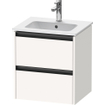 Duravit Ketho.2 meuble sous-lavabo 51x42x54,9cm adapté pour 1 bassin Panneau de particules blanc Mat SW772740