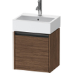 Duravit Ketho 2 meuble bas pour lavabo avec 1 porte 43,4x33,8x44cm à droite, avec poignée anthracite noyer foncé mat SW772010