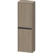 Duravit Ketho.2 Armoire mi-haute 40x24x132cm 2 Portes battantes à droite Panneau de particules Chêne (terra) Mat SW772174
