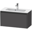 Duravit Ketho 2 meuble sous-lavabo avec 1 tiroir 68x39x44cm avec poignée anthracite graphite mat SW772358