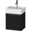 Duravit Ketho 2 meuble sous-lavabo avec 1 porte 43,4x33,8x44cm droite, avec poignée chêne anthracite noir mat SW772001