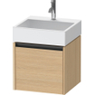 Duravit Ketho 2 meuble sous-lavabo avec 1 tiroir 48.4x46x44cm avec poignée chêne naturel mat anthracite SW772258
