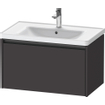 Duravit Ketho 2 meuble sous-lavabo avec 1 tiroir 78.4x45.5x44cm avec poignée graphite anthracite supermat SW772966