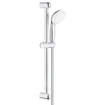 GROHE New Tempesta 100 Glijstangset - 60cm - ronde handdouche - 2 straalsoorten - gladde doucheslang - chroom/wit SW108108