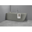 Baignoire Royal plaza Violeta demi-îlot 170x73cm gauche béton gris SW680329