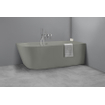 Baignoire Royal plaza Violeta demi-îlot 170x73cm droite béton gris SW680334