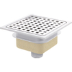Van Den Berg siphon de sol en ABS avec grille en inox 15x15 sortie verticale 40mm GA91307
