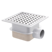 Van Den Berg siphon de sol ABS avec grille inox 15x15 sans sortie 50mm GA91320