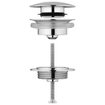 GROHE garniture d'évacuation push-open blanc 0434217