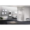 Novellini Young 2.0 R2 cabine de douche quart de cercle avec portes pivotantes et parties fixes 97.5/99.5x200cm matchroom/transparente 0335938