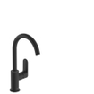Hansgrohe Rebris S Mitigeur lavabo - bec pivotant - avec vidage - noir mat SW796429