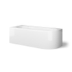 Looox bath collection baignoire d'angle 170x70x55cm gauche blanc brillant SW810182