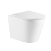 QeramiQ Dely WC suspendu à fond creux Rimless 36.3x51.7cm avec abattant softclose Blanc mat SW543432