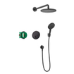 Hansgrohe Croma select HG Ensemble de douche avec douche de tête PowderRain 240 noir mat SW536024