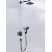 Hansgrohe Croma select HG Ensemble de douche avec douche de tête PowderRain 240 noir mat SW536024