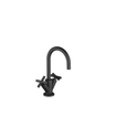 Dornbracht Tara robinet de lavabo avec garniture de vidage saillie 135mm noir 0480086