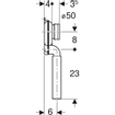 Geberit piège de montage pour urinoirs vertical pp plastique blanc SW105778