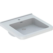 Geberit 300 Comfort Square lavabo pour fauteuil roulant avec trou de robinet avec trop-plein 55x52.5x15.5cm inclus KeraTect blanc SW417533