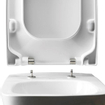 Pressalit Plan lunette de WC avec fermeture amortie Blanc 0753315