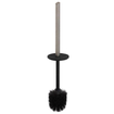 Geesa Shift Brosse de toilettes avec support acier inoxydable brossé (couvercle et brosse noirs) SW641444