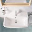 Grohe Start Edge Lavabo à poser - 55x40cm - avec trou pour robinet - avec trop-plein - Blanc SW878165