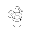 GROHE Distributeur de savon - 160ml - avec support - montage mural - chrome SW878193