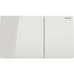 Geberit Sigma70 bedieningsplaat - 2-toets spoeling - rechthoekige knoppen - glas zandgrijs SW878190