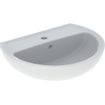 Geberit Bastia Lavabo rond - 55x42cm - trou pour robinet - trop-plein - blanc SW878594