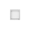 Looox Wood collection Boîte murale 30x30cm avec plaque arrière chêne blanc blanc mat SW73166