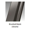 Novellini H art Inloopdouche - 100x200cm - Grijs glas - Brushed black chrome (gunmetal) SW893139