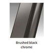 Novellini Kuadra Frame profil - avec porte-serviettes - pour paroi de douche - version droite - chrome noir SW893605