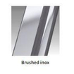 Novellini H art Inloopdouche - 100x200cm - Helder glas met matte band - brushed inox (RVS) SW893031