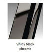 Novellini H art Inloopdouche - 100x200cm - Helder glas - Black chrome shiny (gunmetal) SW893045