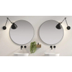 Looox Mirror Miroir rond 100cm noir SW227683