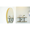 Looox Mirror collection Mirror Gold Line Round ronde spiegel - 60cm - mat goud SW405072