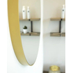 Looox Mirror collection Mirror Gold Line Round ronde spiegel - 100cm - mat goud SW405073