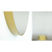 Looox Mirror Gold Line Round Miroir rond 60cm doré mat SW405072
