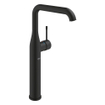 GROHE Essence Mitigeur de lavabo - taille XL - hauteur élevée - bonde de vidange - push-up - phantom black (noir mat) SW1204277