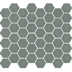 The Mosaic Factory Valencia Carrelage mosaïque hexagonal 27.8x32.5cm pour mur et sol et pour l'intérieur et l'extérieur résistant au gel Khaki mat SW374598
