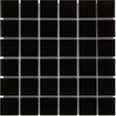 The Mosaic Factory Barcelona mozaïektegel - 30.9x30.9cm - wandtegel - Vierkant - Porselein Black Glans SW62173