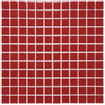 The Mosaic Factory Barcelona carrelage mosaïque - 30x30cm - carrelage mural - Carré - Porcelaine Rouge Brillant SW157267